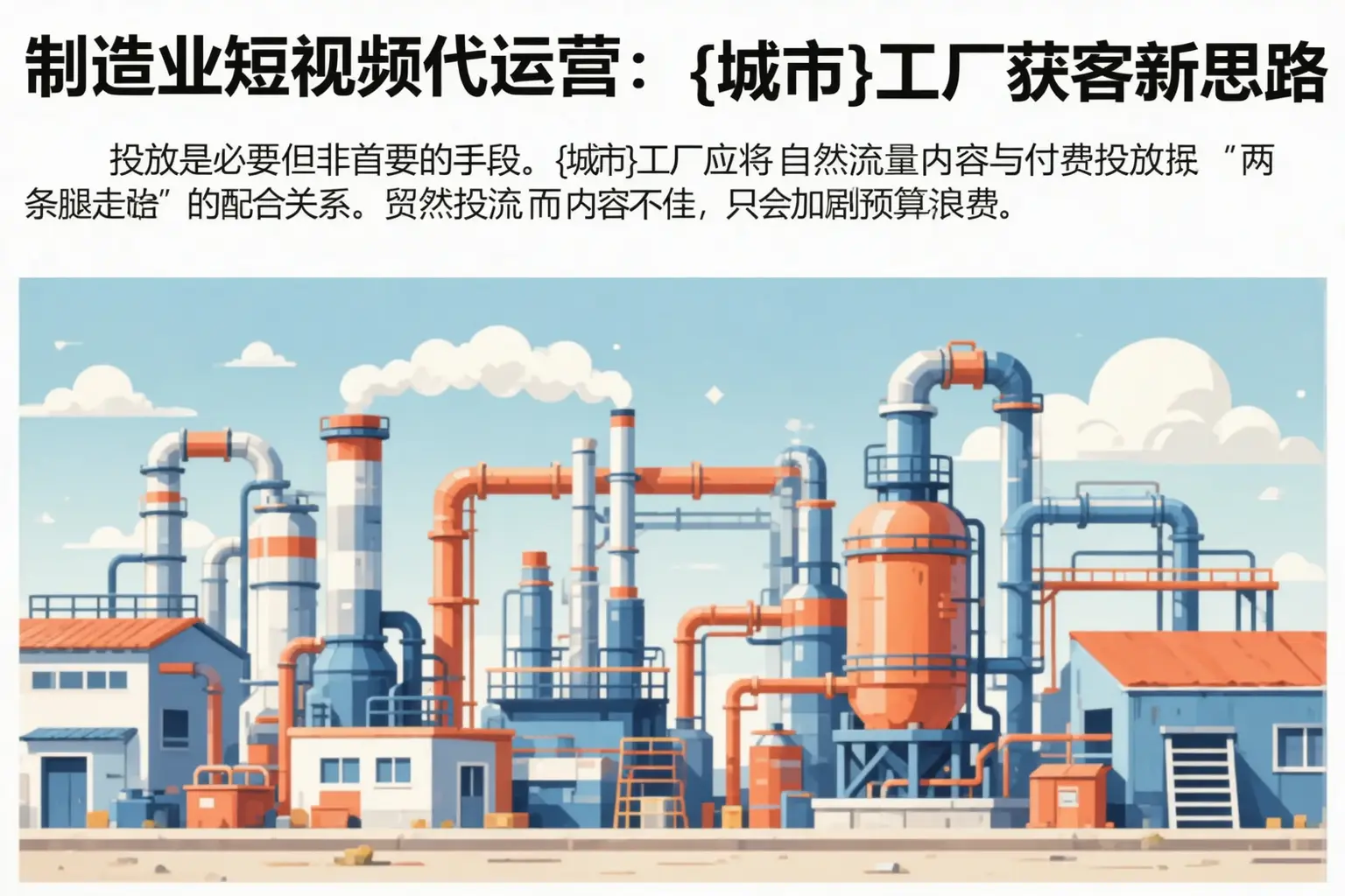 制造业短视频代运营:丰满工厂获客新思路