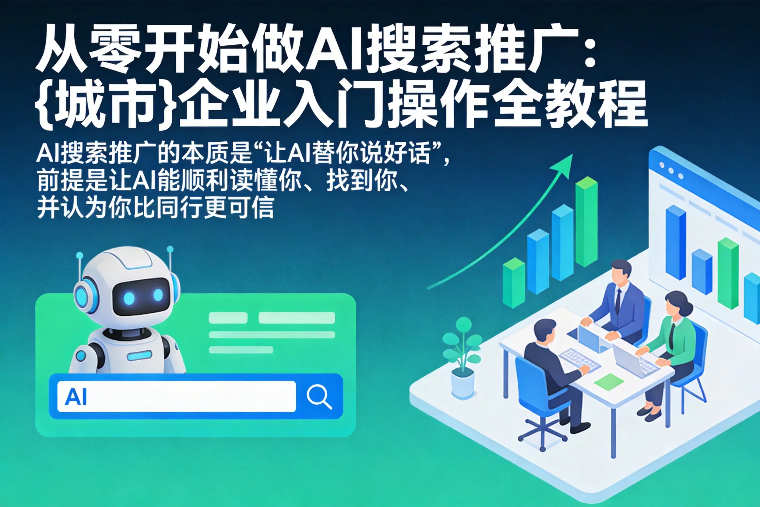 从零开始做AI搜索推广：丰满企业入门操作全教程